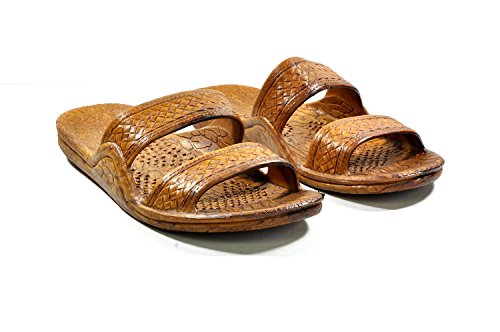 Moses Rubber Slides | Black Brown Jesus Slippers - AlohaShoes.com