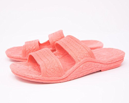 Kids Jandals by Pali Hawaii Pink children slides - AlohaShoes.com