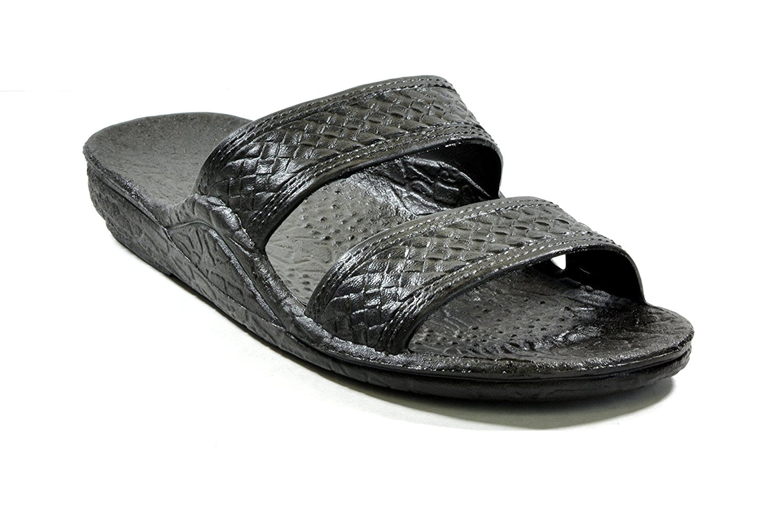Moses Rubber Slides | Black Brown Jesus Slippers - AlohaShoes.com