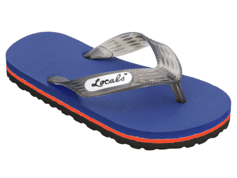 Kids Locals Slippers Striped Rubber Flip Flops from Hawaii - AlohaShoes.com