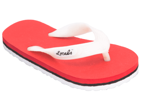 Kids Locals Slippers Striped Rubber Flip Flops from Hawaii - AlohaShoes.com