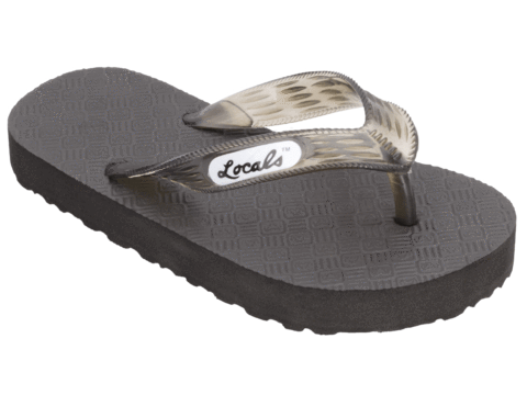 Kid's Locals Slippers with Colored Translucent Straps - AlohaShoes.com