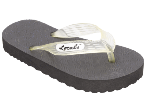 Kid's Locals Slippers with Colored Translucent Straps - AlohaShoes.com