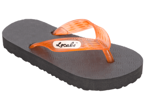 Kid's Locals Slippers with Colored Translucent Straps - AlohaShoes.com