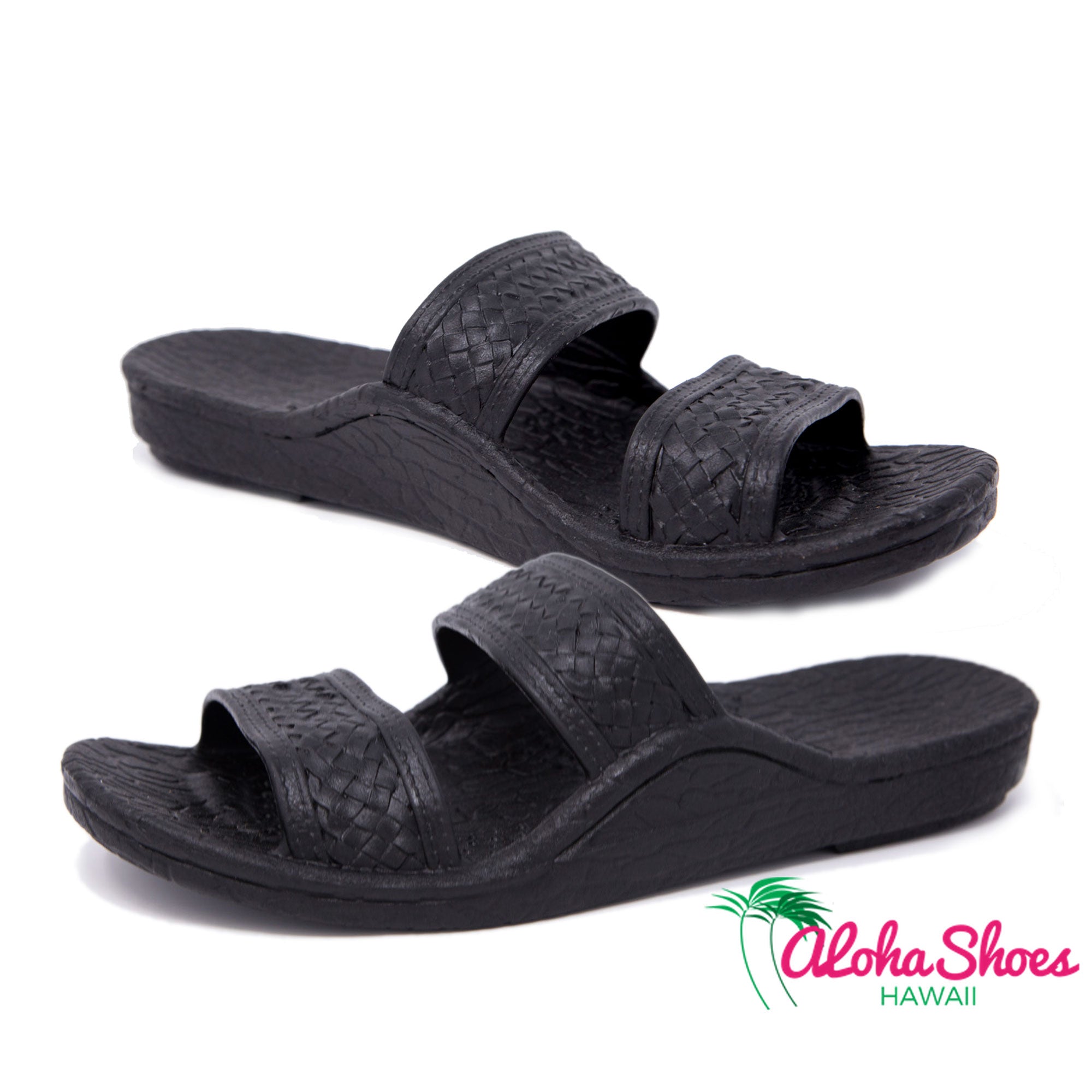 Black Jesus Sandals | Pali Hawaii Flexible Slide - AlohaShoes.com