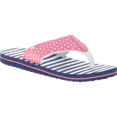 Ocean Pacific Pokadot Girls Beach Flip Flops - AlohaShoes.com
