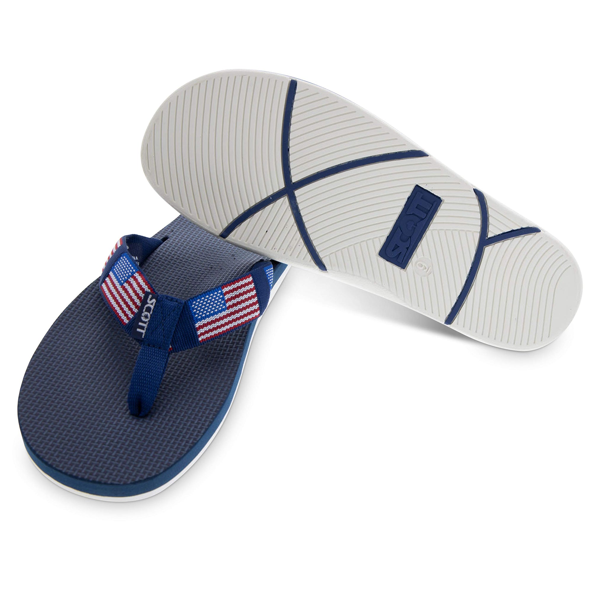 Scott Hawaii Hokulea Slippers | USA Flag Design