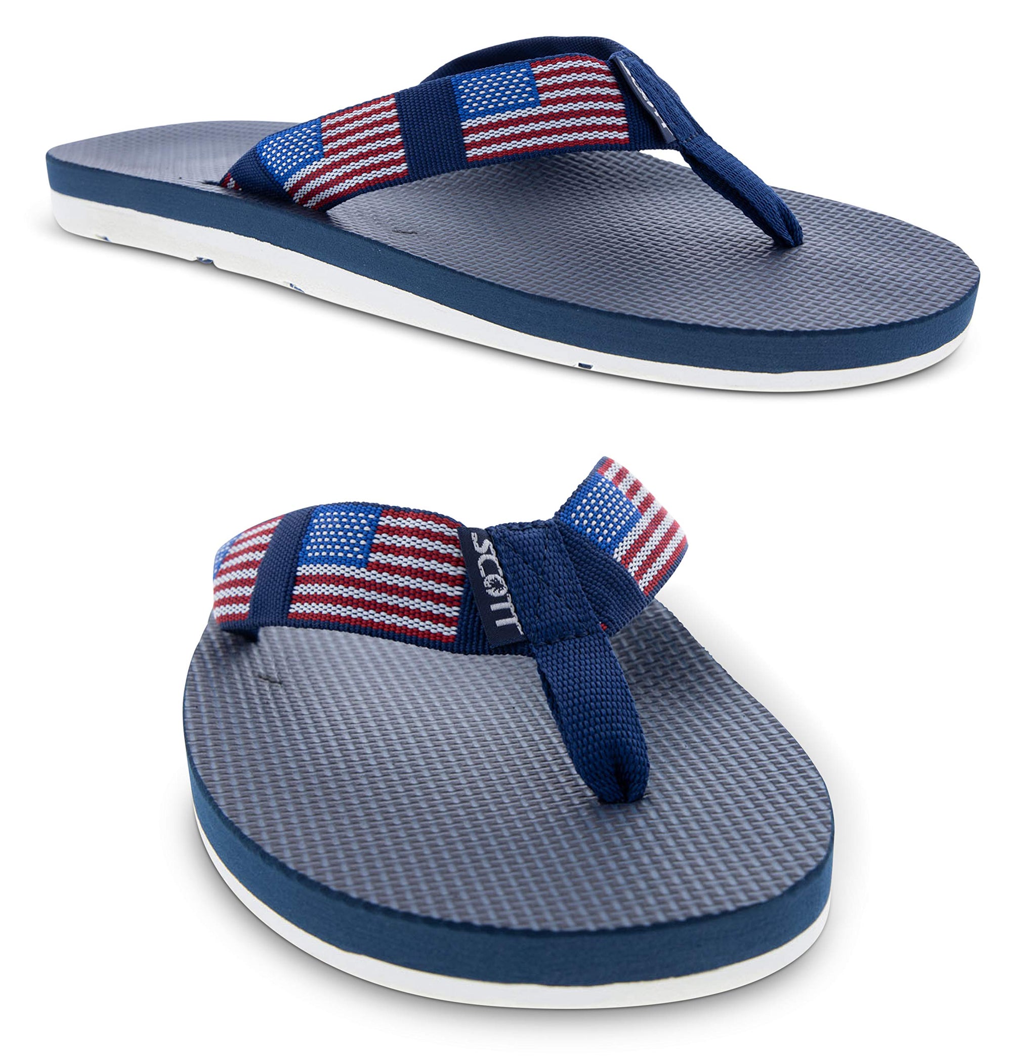 Scott Hawaii Hokulea Slippers | USA Flag Design