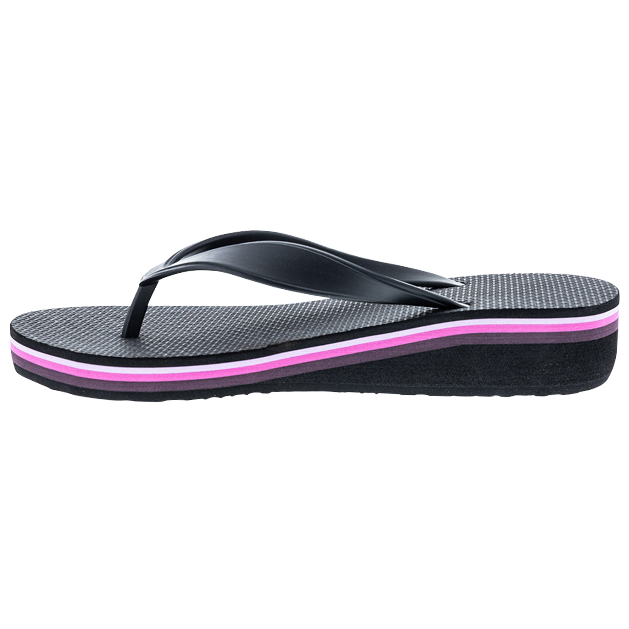 Olu Wedge Sandal Pink Striped