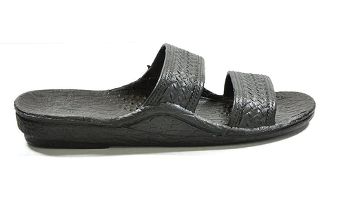 Moses Rubber Slides | Black Brown Jesus Slippers - AlohaShoes.com