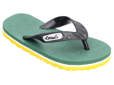 Kids Locals Slippers Striped Rubber Flip Flops from Hawaii - AlohaShoes.com