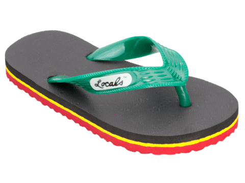 Kids Locals Slippers Striped Rubber Flip Flops from Hawaii